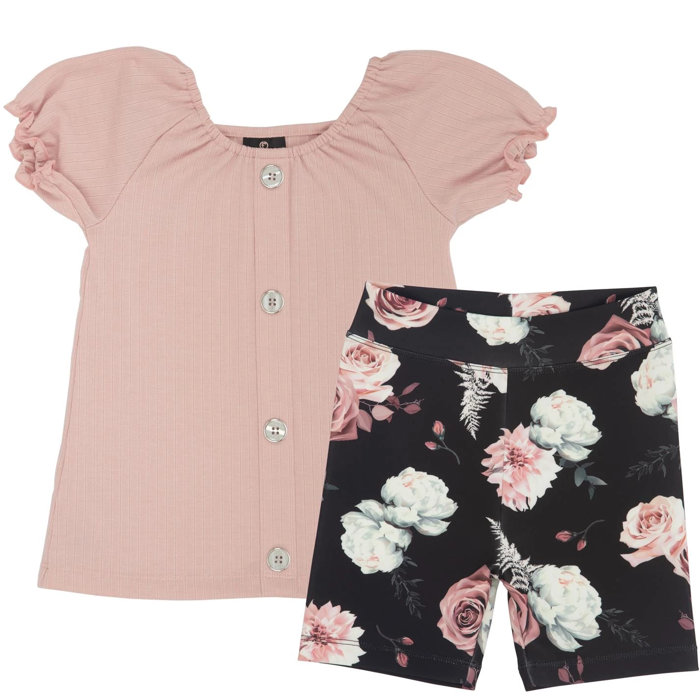 Firetrap 2 Piece Cycling Short Set Infant Girls 1 Firetrap 2 Piece Cycling Short Set Infant Girls