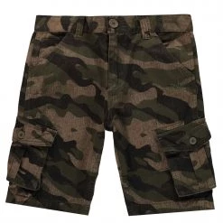 Firetrap Camo Cargo Shorts Junior Boys