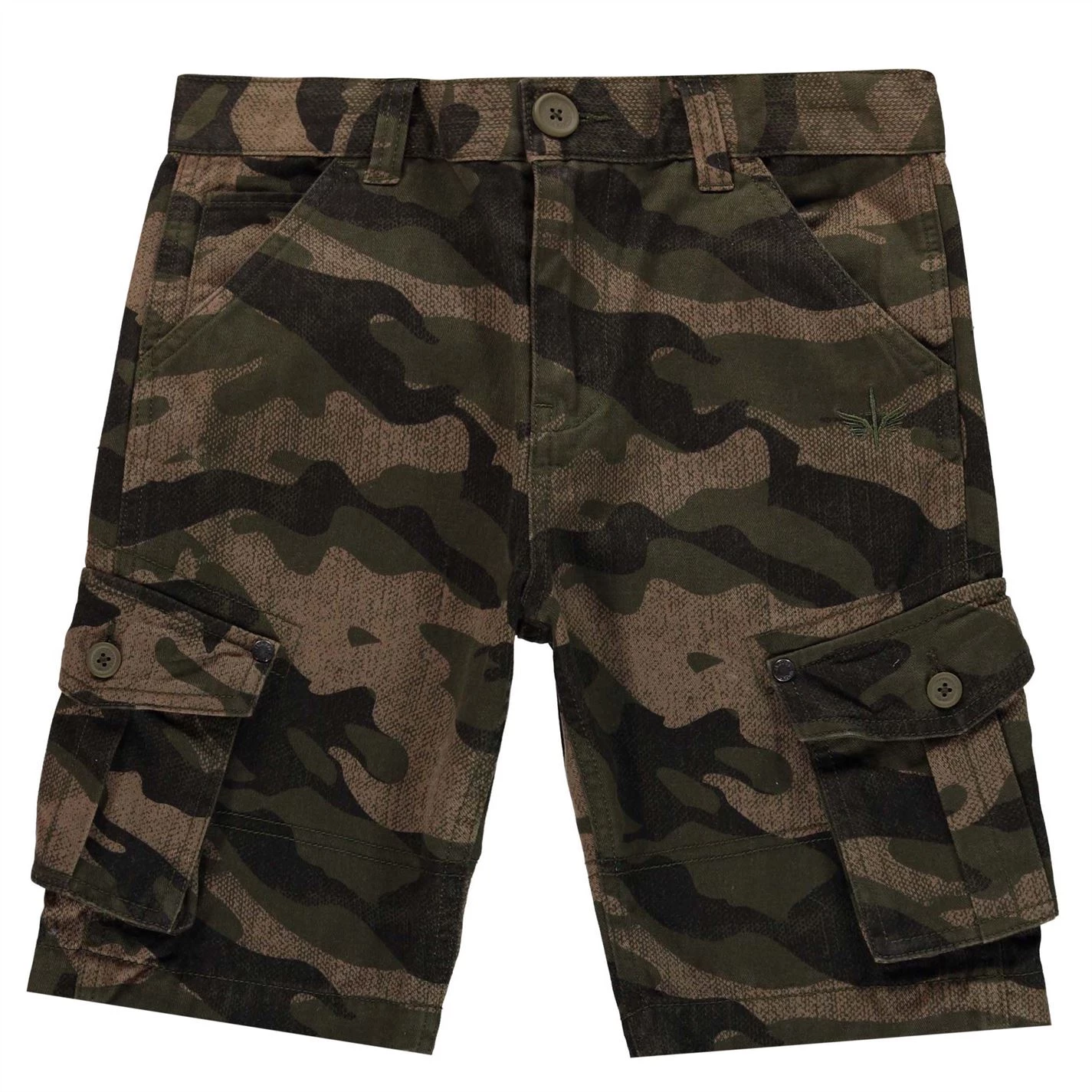 Firetrap Camo Cargo Shorts Junior Boys 1 Firetrap Camo Cargo Shorts Junior Boys
