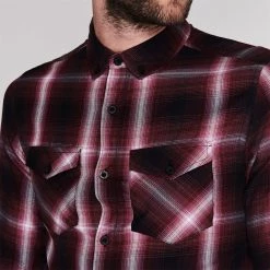 Firetrap Long Sleeve Check Shirt Mens -Firetrap Sales Shop 55200409 xxl a3