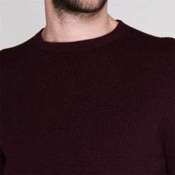 Firetrap Blackseal Waffle Jumper Mens -Firetrap Sales Shop 56198309 xxl a3