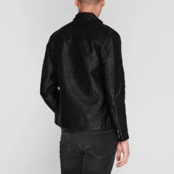 Firetrap PU Jacket Mens -Firetrap Sales Shop 60088303 xxl a2