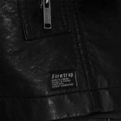 Firetrap PU Jacket Mens -Firetrap Sales Shop 60088303 xxl a5