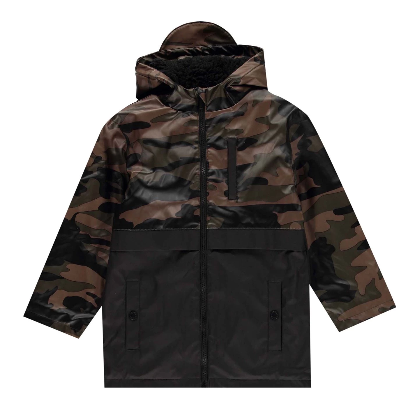 Firetrap PU Rain Mac Junior Boys 1 Firetrap PU Rain Mac Junior Boys