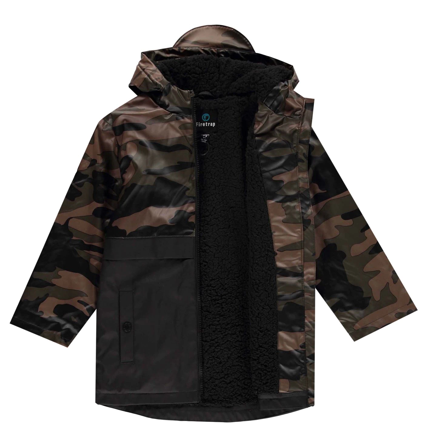 Firetrap PU Rain Mac Junior Boys 3 Firetrap PU Rain Mac Junior Boys - Image 3