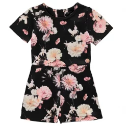 Firetrap Jersey Floral Play Suit Junior Girls