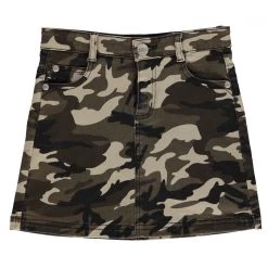 Firetrap Camo Mini Skirt Junior Girls
