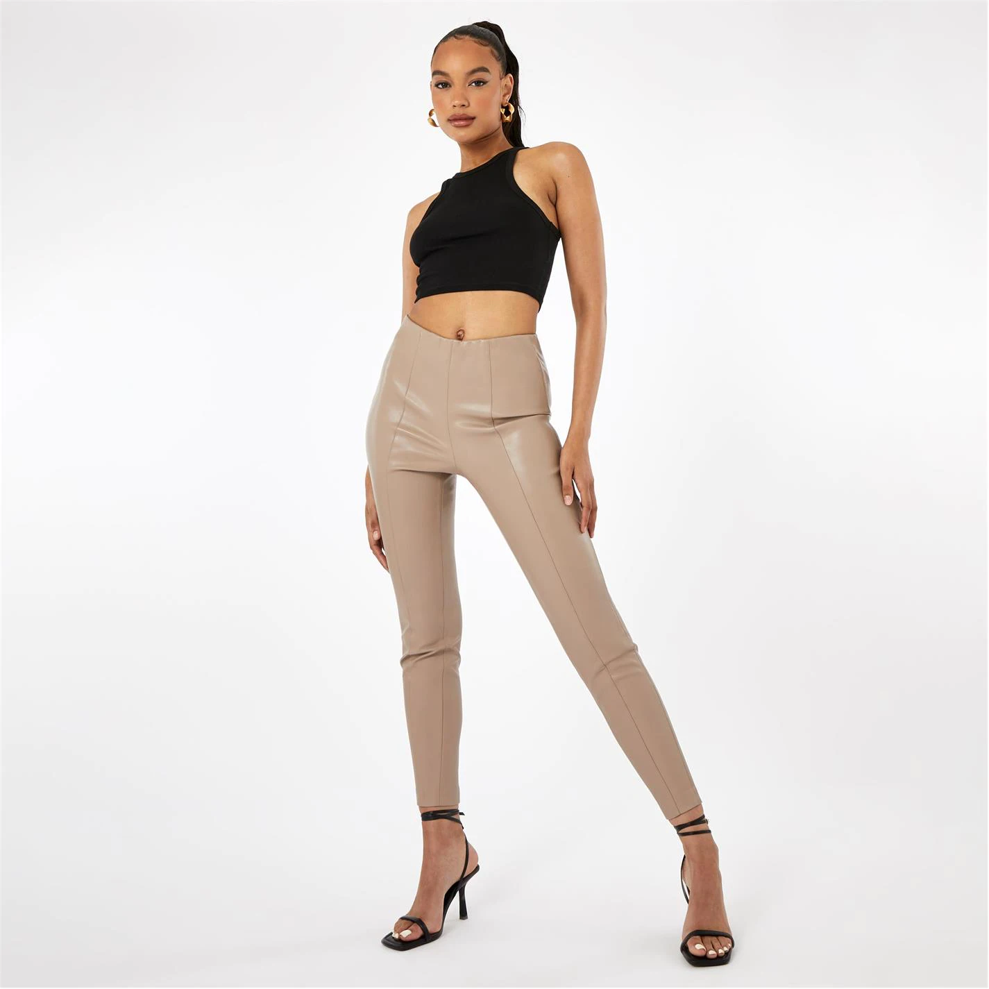 Firetrap PU Leggings 4 Firetrap PU Leggings - Image 4